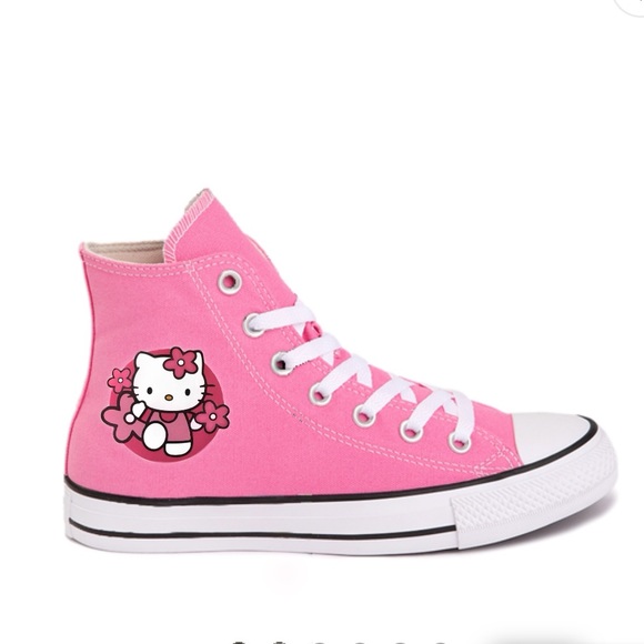 Pink Hello Kitty Converse - Picture 1 of 3